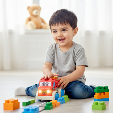 Bioplastic Block  Truck 23 Pcs