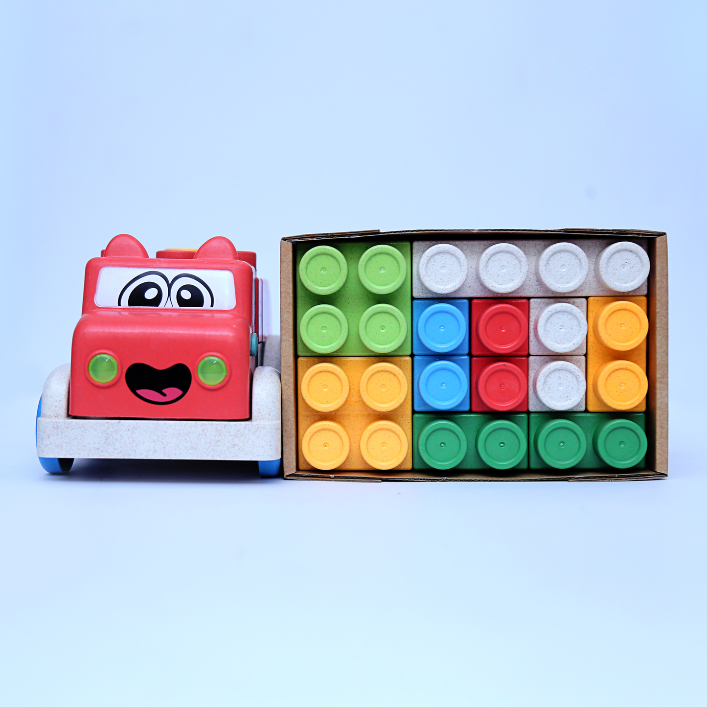 Bioplastic Block  Truck 23 Pcs