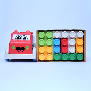 Bioplastic Block  Truck 23 Pcs