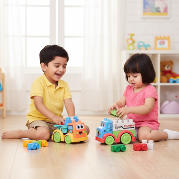 Bioplastic Block  Truck 50 Pcs