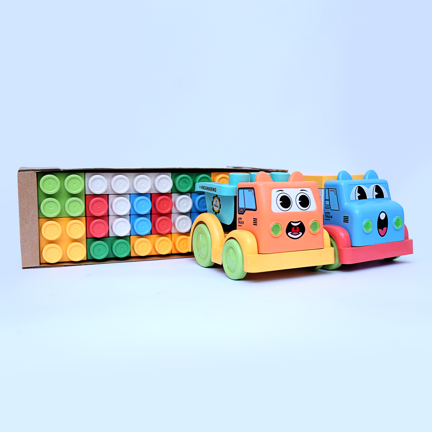 Bioplastic Block  Truck 50 Pcs