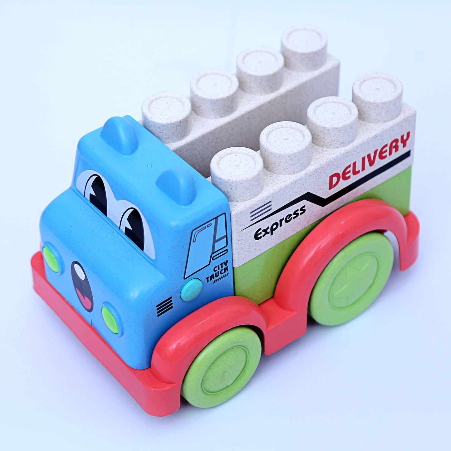 Bioplastic Block  Truck 50 Pcs
