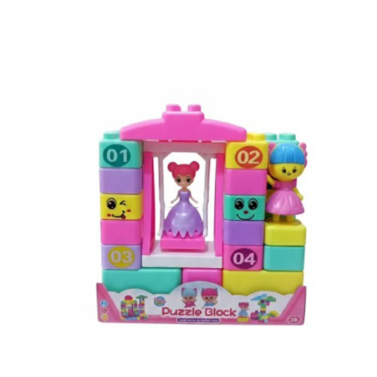 Blocks Set With 2 Dolls