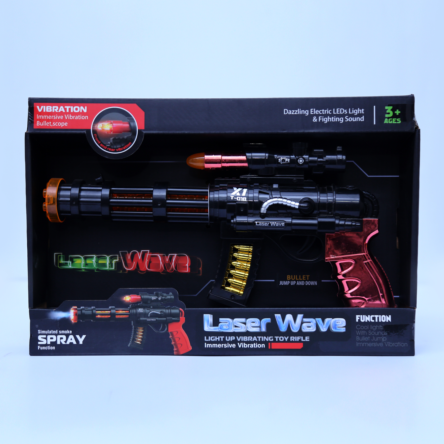 Laser Wave Gun With Sound And Spray