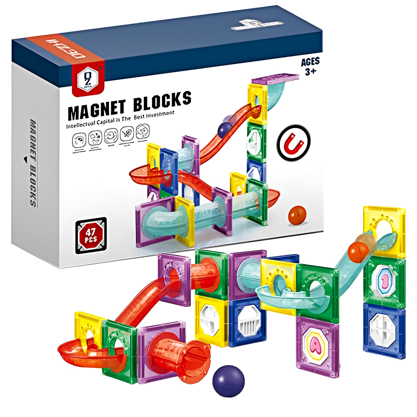 Magnetic Tile Block 47 pcs