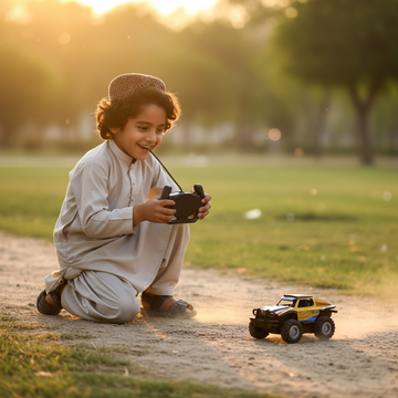 Off Road Racing Car With Spray