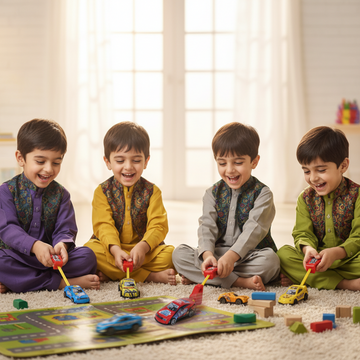 Shooting Car Racing Pack of 4